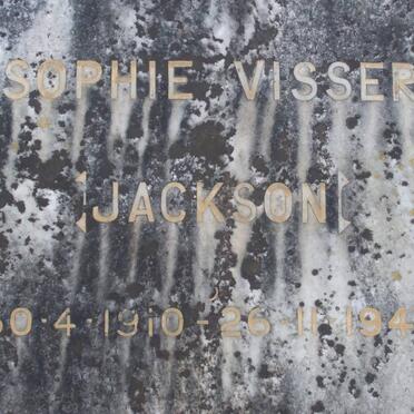 VISSER Sophie nee JACKSON 1910-1947