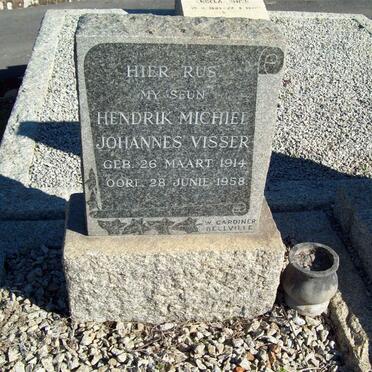 VISSER Hendrik Michiel Johannes 1914-1958