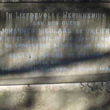 VILLIERS Johannes Nicolaas 1861-1923 &amp; Aletta Jacoba DE ROUBAIX 1869-1940_1