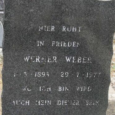 WEBER Werner 1893-1977