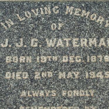 WATERMAN J.J.G. 1879-1945