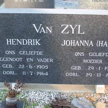 ZYL Hendrik, van 1906-1964 &amp; Johanna 1912-2006