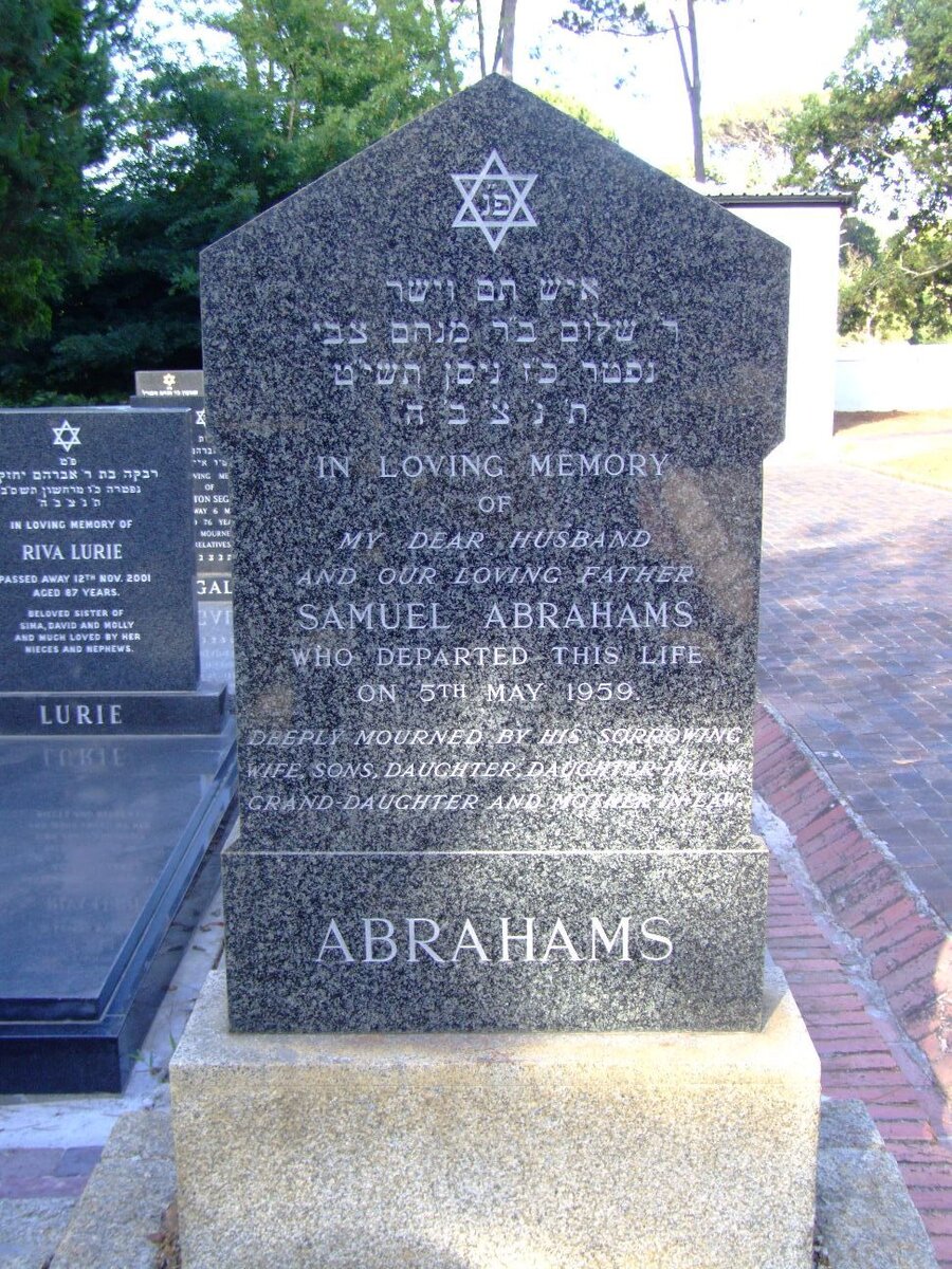 ABRAHAMS Samuel -1959