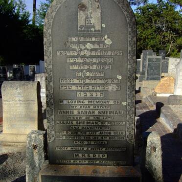 SMEIMAN Annie Sarah nee GELB -1919