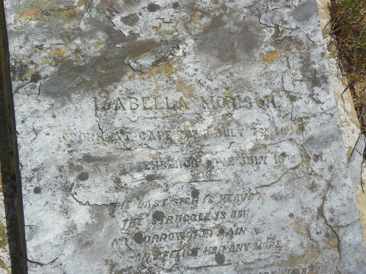 MORISON Isabella 1826-1901