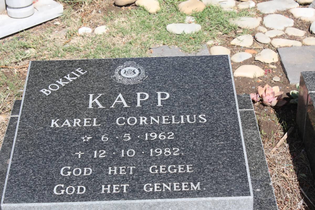 KAPP Karel Cornelius 1962-1982