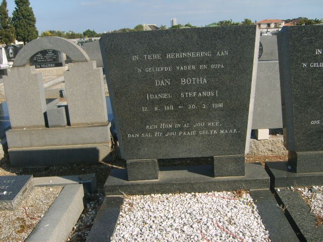 BOTHA Daniel Stephanus 1911-1991