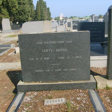 BOTHA Gerty 1889-1964