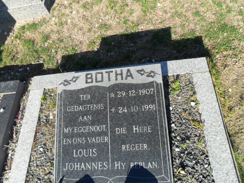 BOTHA Louis Johannes 1907-1991