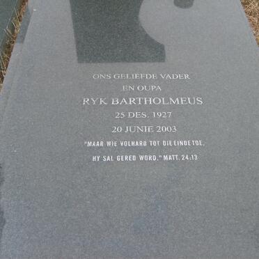 BARTHOLMEUS Ryk 1927-2003