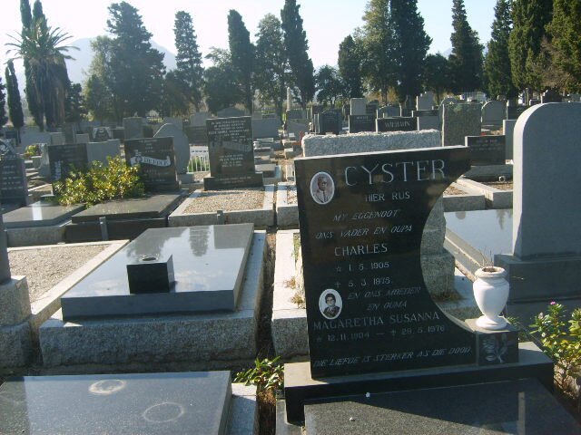 CYSTER Charles 1905-1975 &amp; MArgaretha Susanna 1904-1976