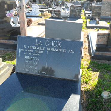 COCK Johanna Paulina, la 1939-1991