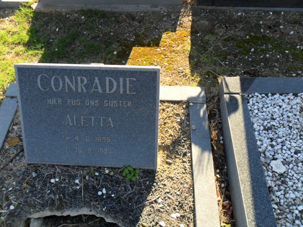 CONRADIE Aletta 1899-1993