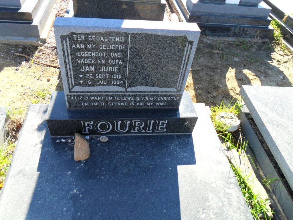 FOURIE Jan Jurie 1918-1994