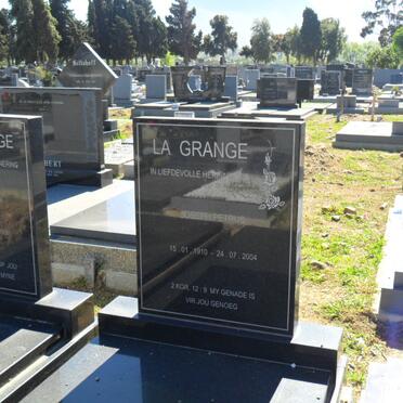 GRANGE Joseph Petrus, le 1910-2004