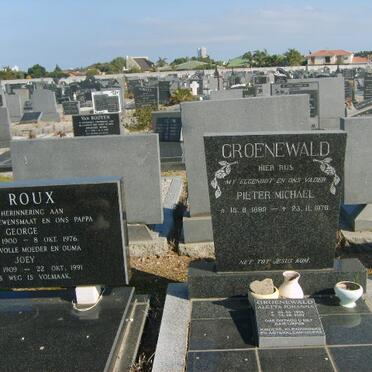 GROENEWALD Pieter Michael 1888-1976