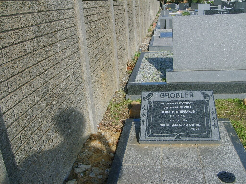 GROBLER Hendrik Stephanus 1927-1999