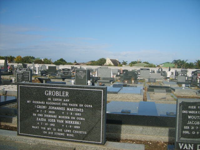 GROBLER Johannes Martines 1909-1985 &amp;  Zaida VAN NIEKERK 1912-1999