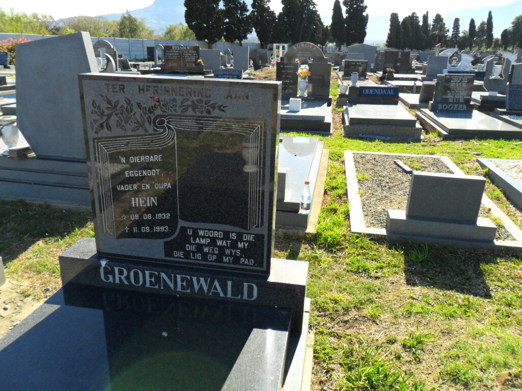 GROENEWALD Hein 1932-1993