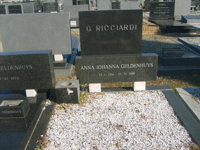 GELDENHUYS Anna Johanna 1916-2000