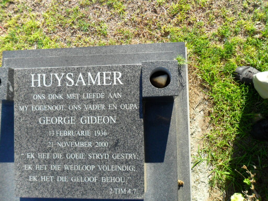 HUYSAMER George Gideon 1936-2000
