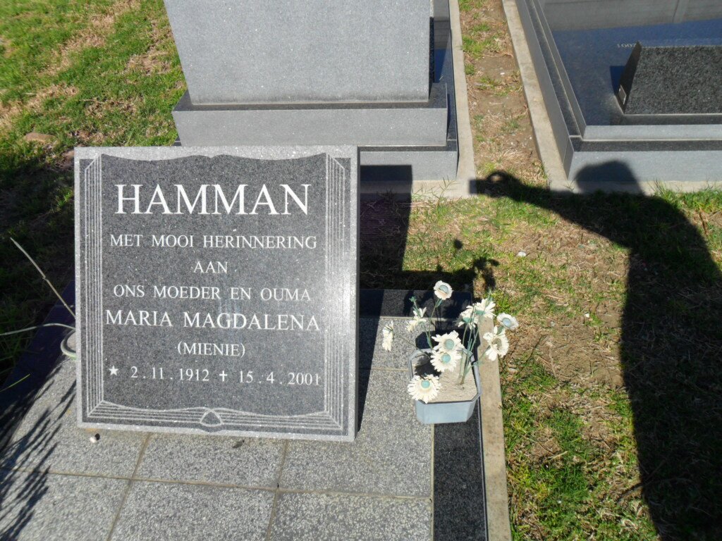 HAMMAN Maria Magdalena 1912-2001