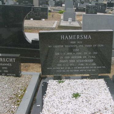 HAMERMSA Eise 1908-1981 &amp; Daisy STEENKAMP 1911-200?