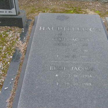 HAUPTFLEISCH Elsie Jacoba nee ? 1890-1981 :: HAUPFLEISCH Elsie Jacoba 1914-1988