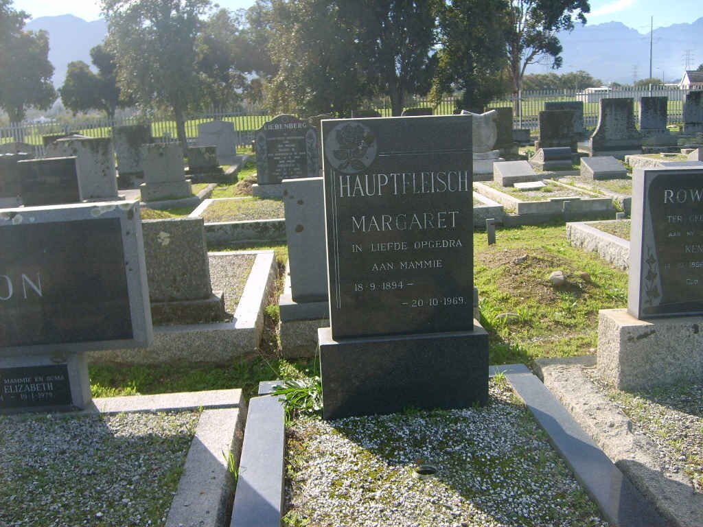 HAUPTFLEISCH Margaret 1894-1969