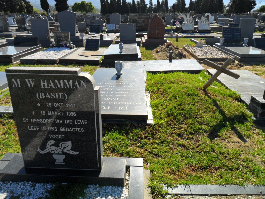 HAMMAN M.W. 1911-1996