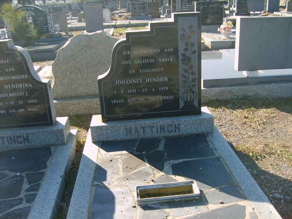 HATTINGH Johannes Hendrik 1891-1979