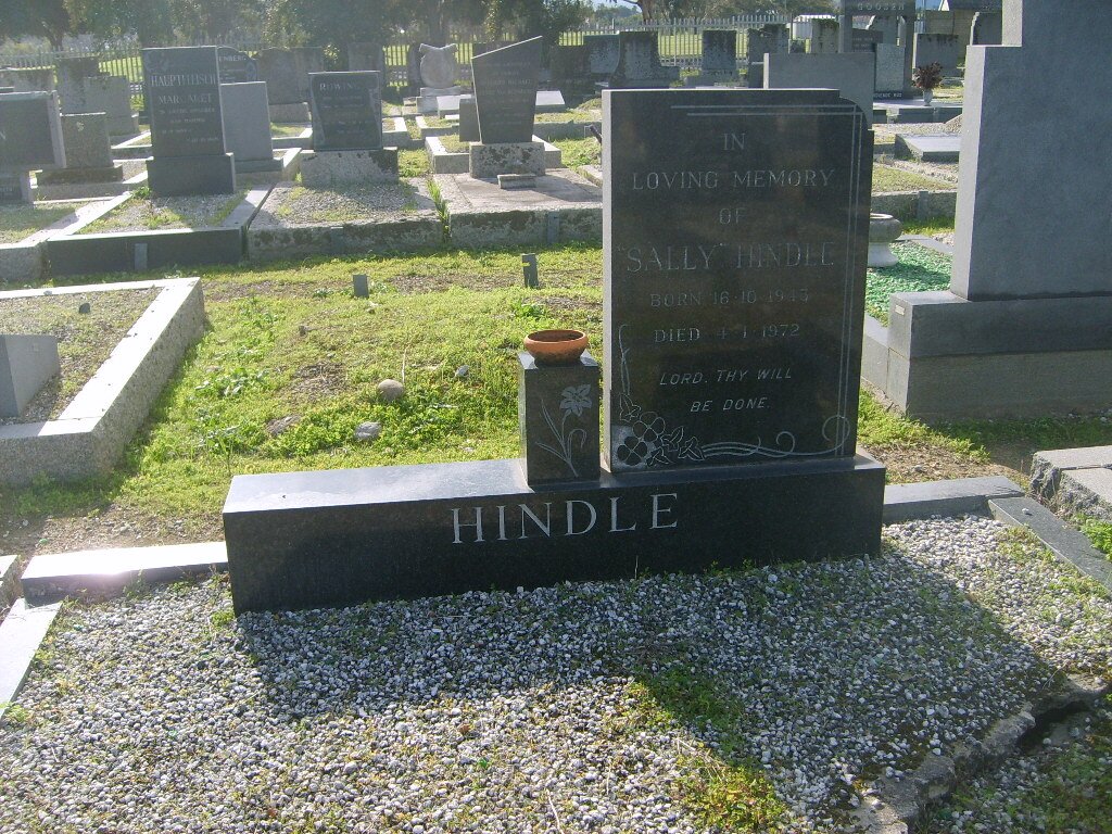 HINDLE Sally 1945-1972