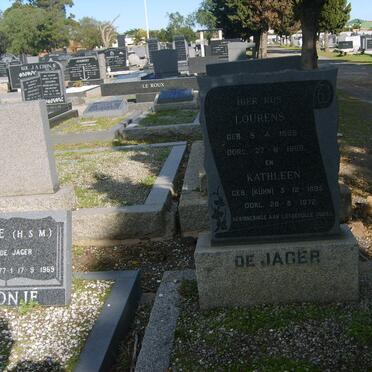 JAGER Lourens, de 1895-1969 &amp; Kathleen KUHN 1895-1972