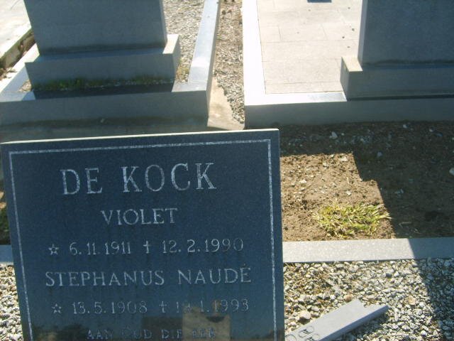 KOCK Stephanus Naude, de 1908-1993 &amp; Violet 1911-1990