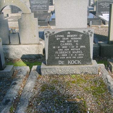 KOCK Gabriel S., de 1890-1965 &amp; Florence Mabel 1889-1974