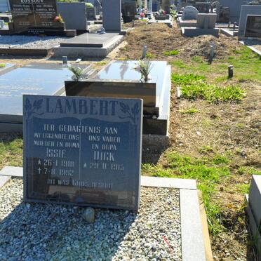 LAMBERT Dick 1915- &amp; Issie 1918-1992