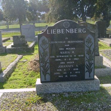 LIEBENBERG Johannes S. 1898-1975 &amp; Maria M. STRAUSS 1898-1967
