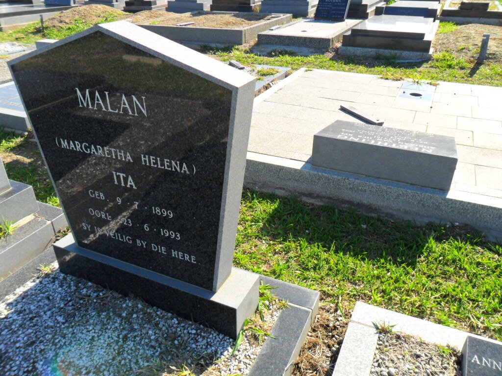 MALAN Margaretha Helena 1899-1993