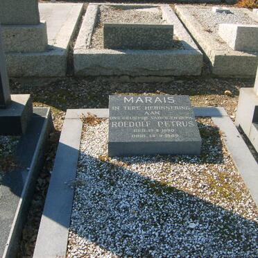 MARAIS Rudolf Petrus 1880-1969