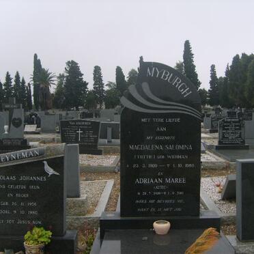 MYBURGH Adriaan Maree 1901-2001 &amp; Magdalena Salomina WEIMAN 1909-1980