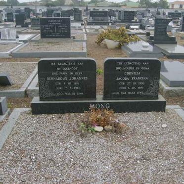 MONG Bernardus Johannes 191?-1981 &amp; Cornelia Jacoba Francina 1930-1997