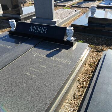 MOHR Leonard Vorster &amp; Frances Johanna GREEFF 