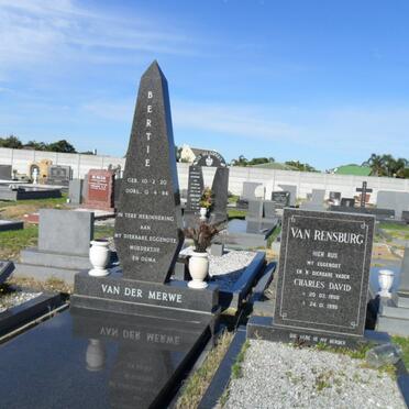MERWE Bertie, van der 1920-1994