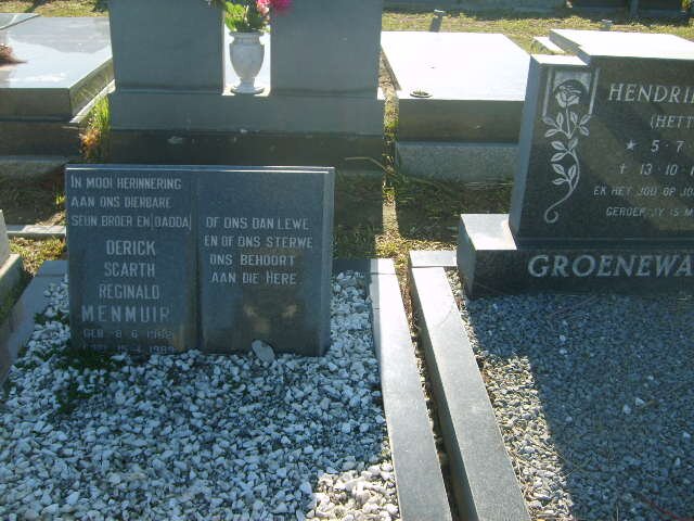 MENMUIR Derick Scarth Reginald ??-1989