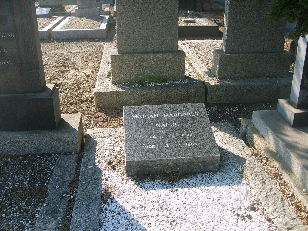 NAUDE Marian Margaret 1933-1968