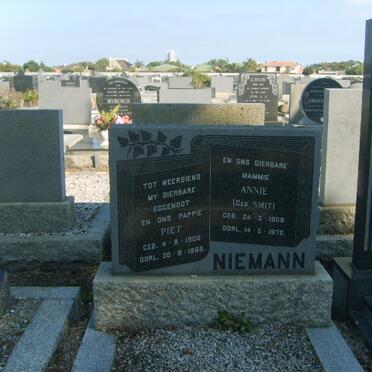 NIEMANN Piet 1905-1968 &amp; Annie SMIT 1909-1972
