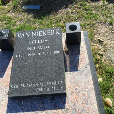 NIEKERK Helena, van nee SMIT 1949-2001