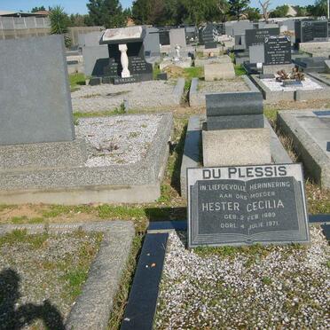 PLESSIS Hester Cecilia, du 1889-1971