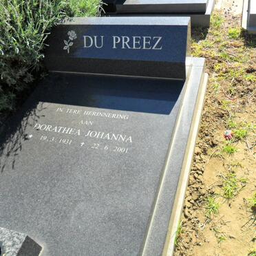 PREEZ Dorathea Johanna, du 1931-2001
