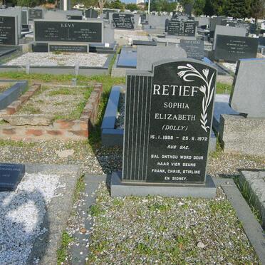 RETIEF Sophia Elizabeth 1898-1972